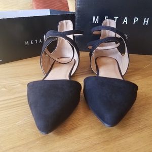 Black Strappy Flats